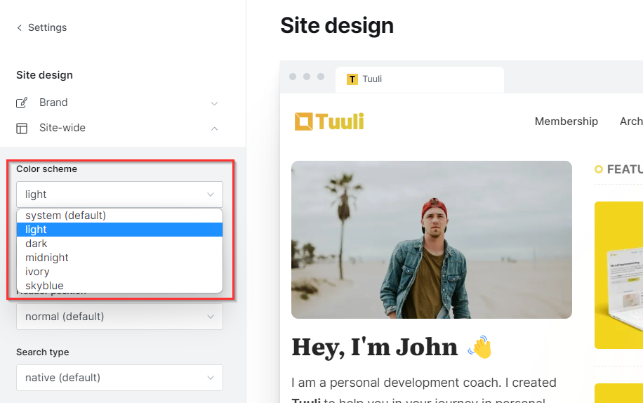 Make your content stand out with color schemes that match your style
